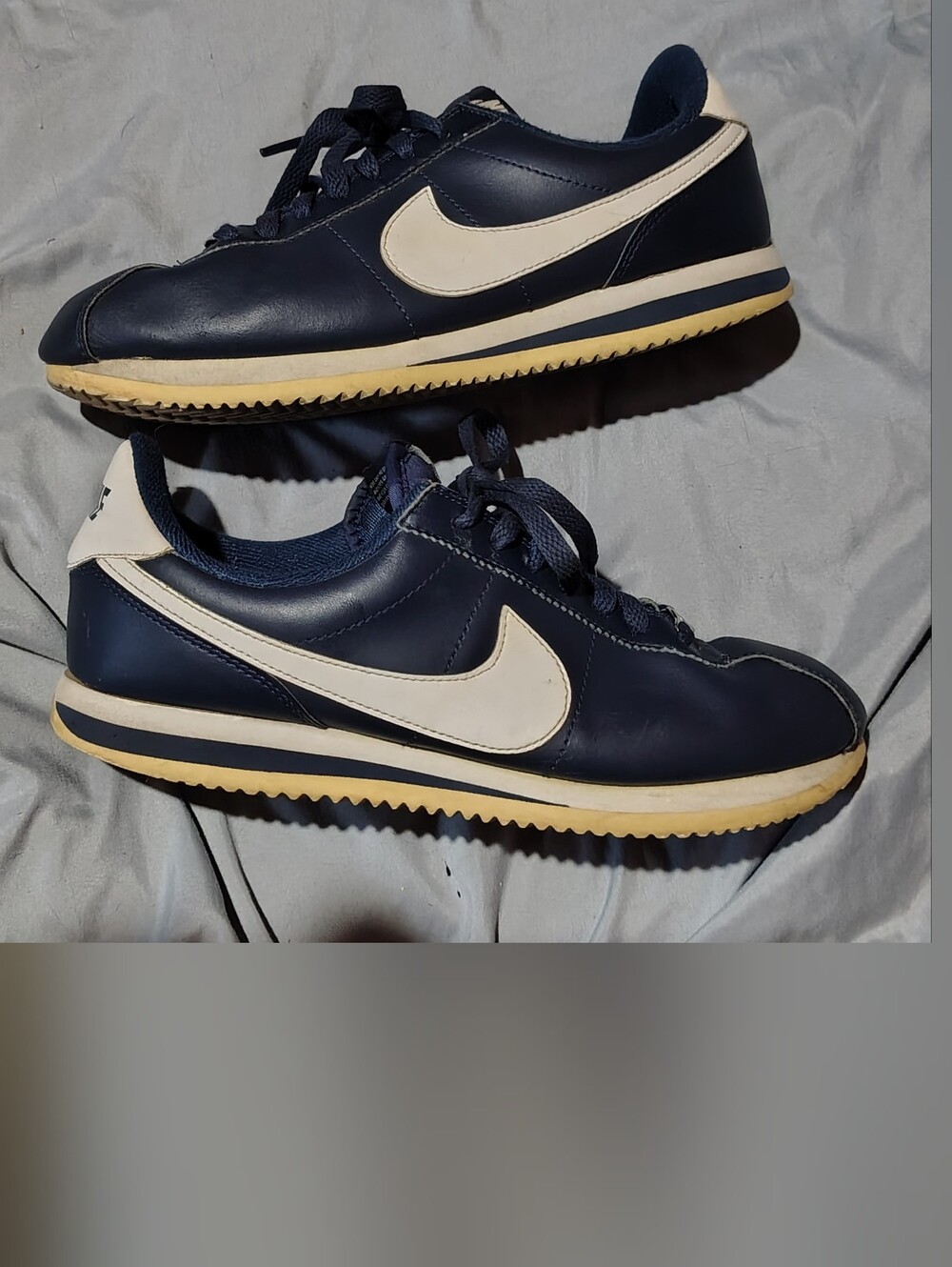 Nike Men’s Cortez Leather Obsidian Navy Blue Running 819719-410